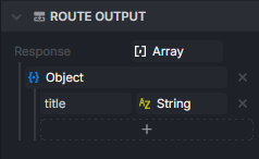 Route output node wired to the result of a DB Find