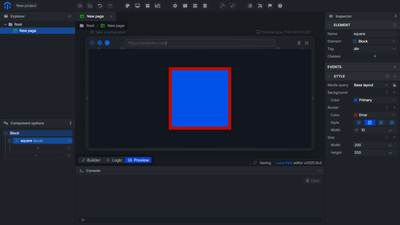 Examples of border styles